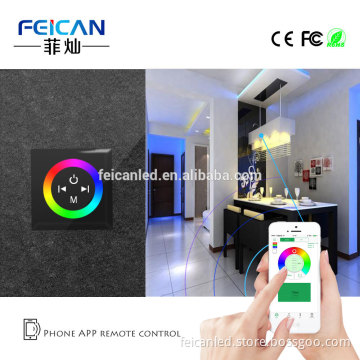 DC 12-24V 3 Channels Touch Panel RGB Full-color Controller Dimmer